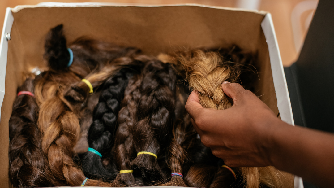 Hair being assorted
