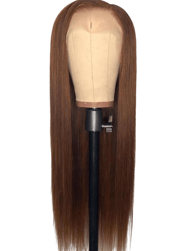 Chocolate Brown Straight Lace Wig - Lengths By Rihze' Qire