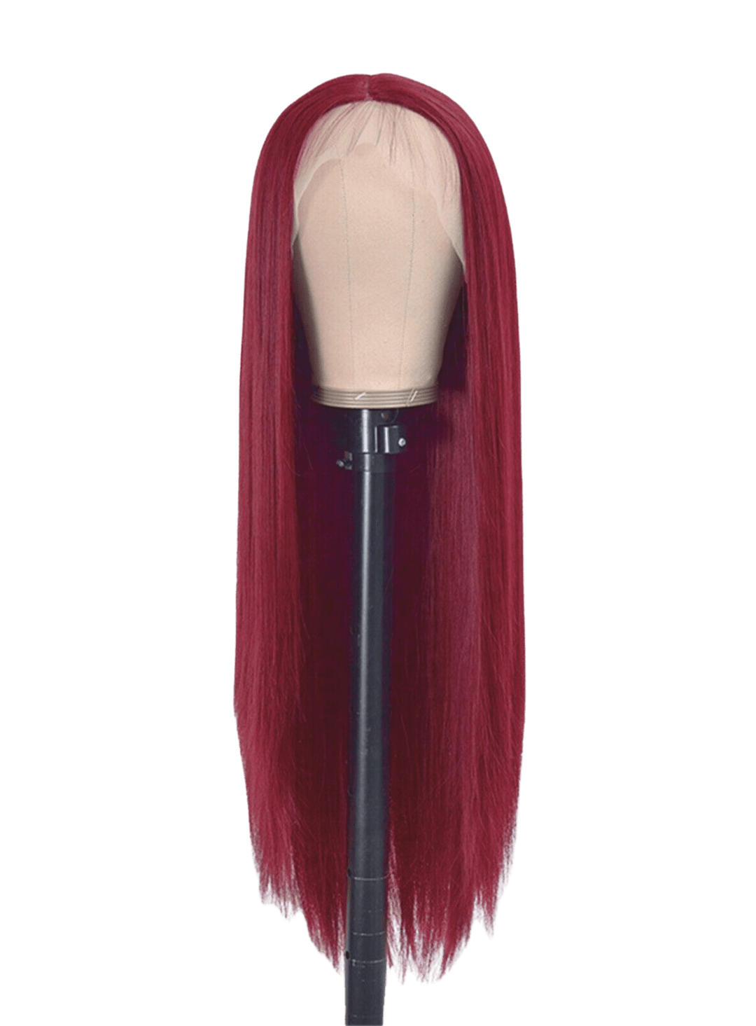 Burgundy Straight Lace Wig 