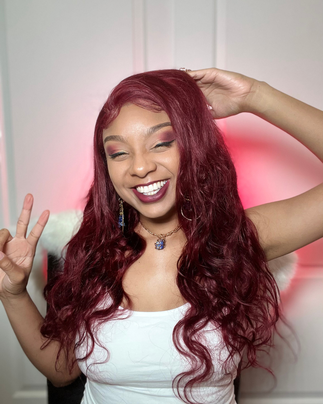 Burgundy Body Wave Lace Wig