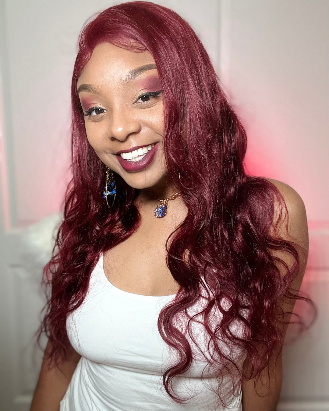 13x6 Burgundy Body Wave Lace Wig