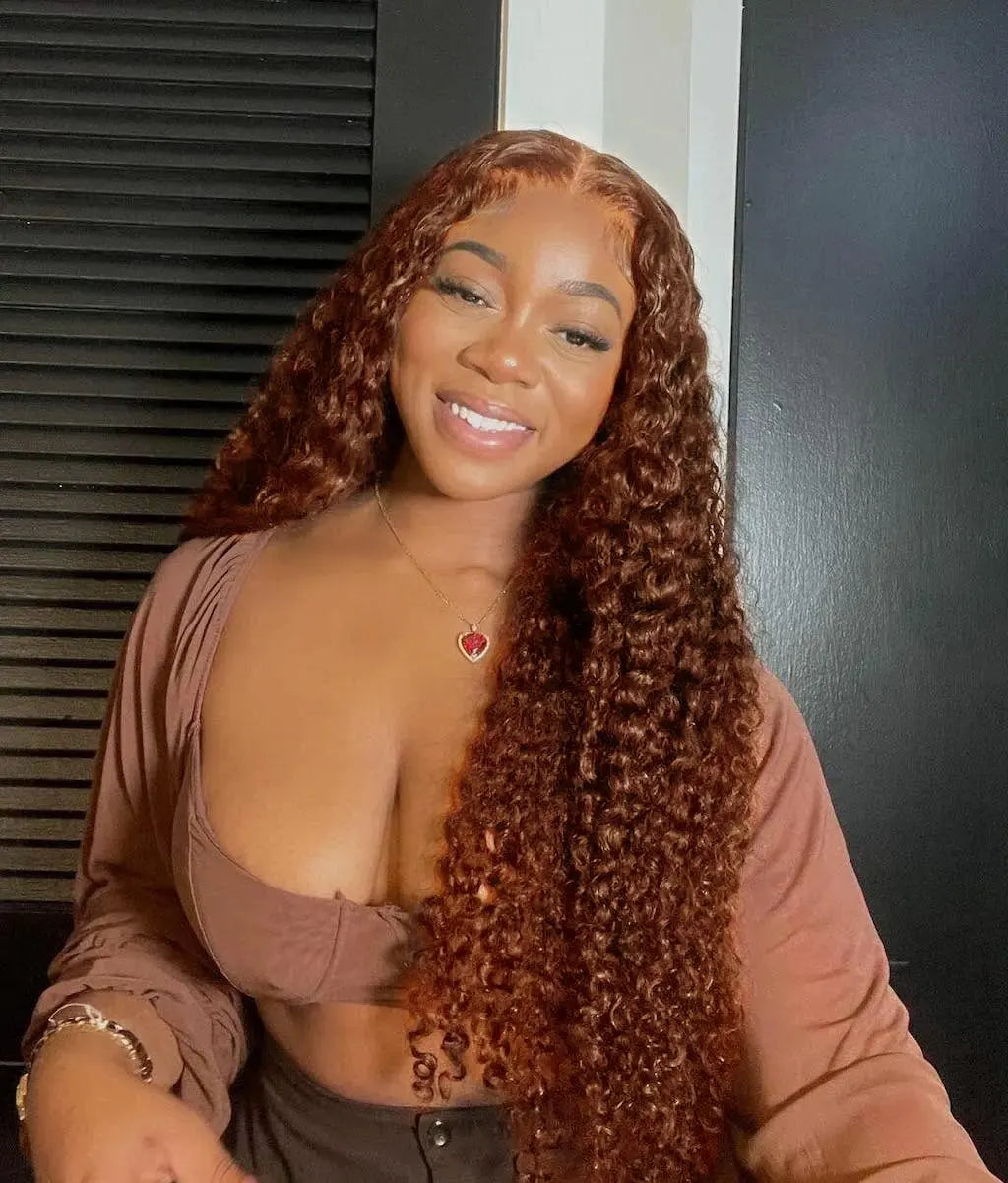 13x6 Deep Wave Chocolate Brown Wig