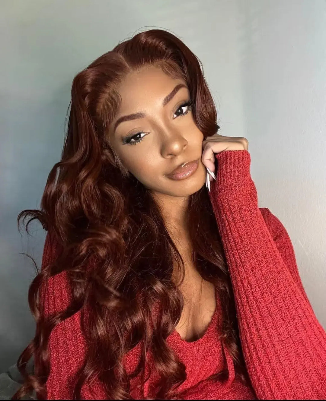 Perruque Body Wave Brun Chocolat