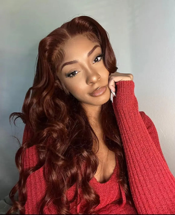 Perruque Body Wave Brun Chocolat