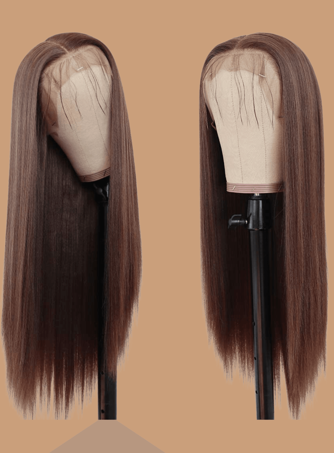 Chocolate Brown Straight Lace Wig - Lengths By Rihze' Qire