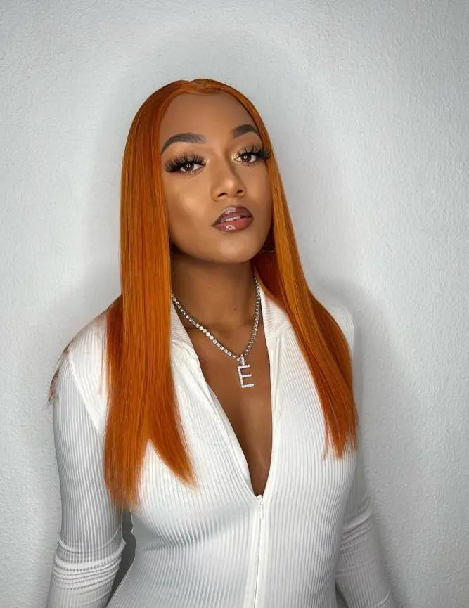Straight Ginger Lace Wig