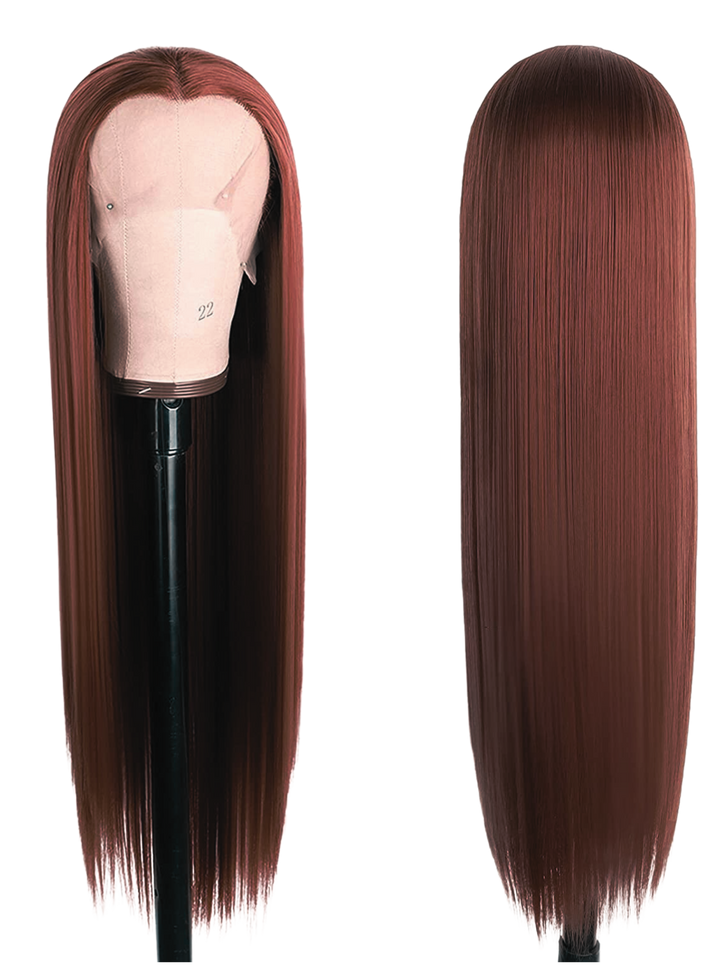 reddish brown wig