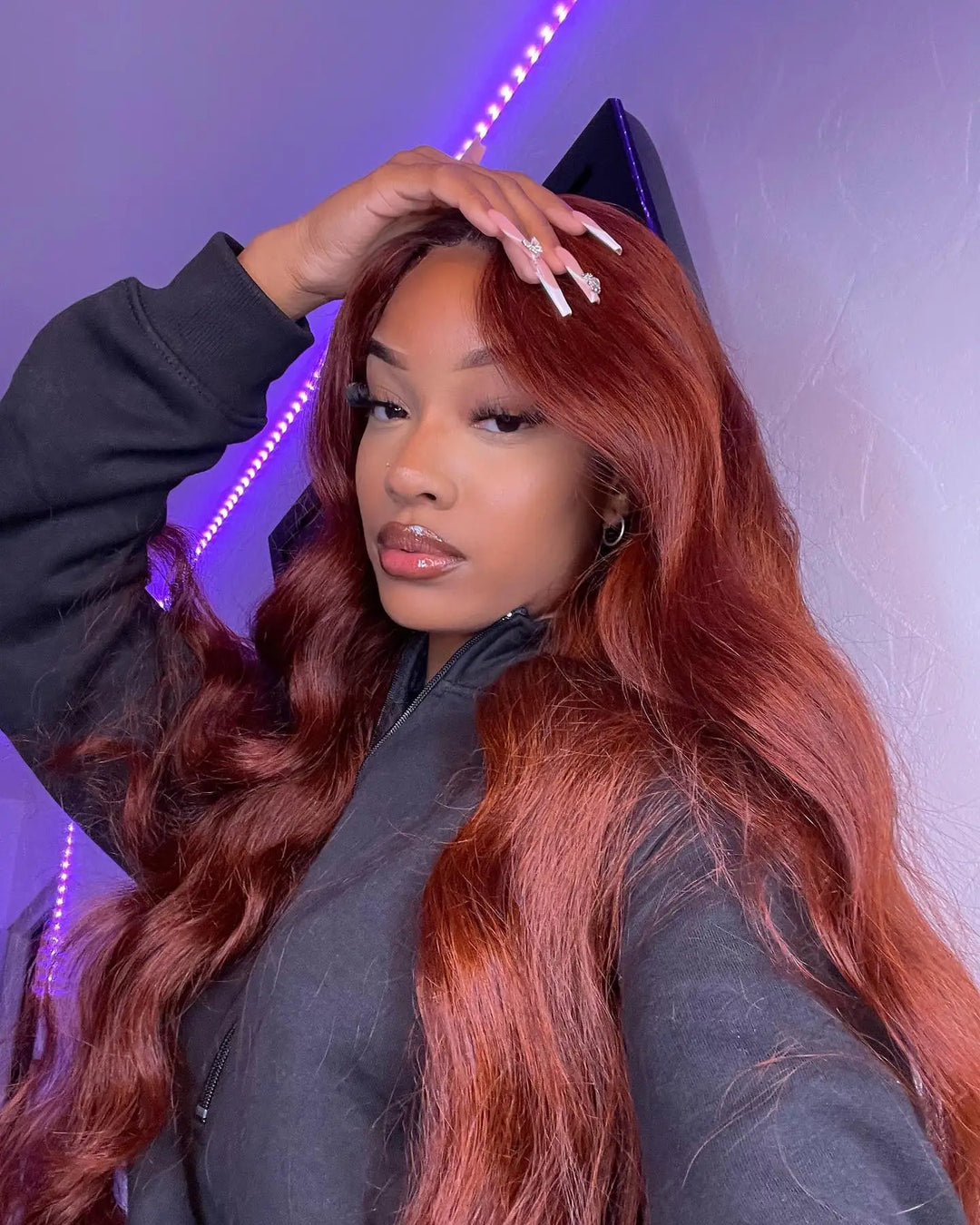 13x4 Reddish Brown Body Wave Wig