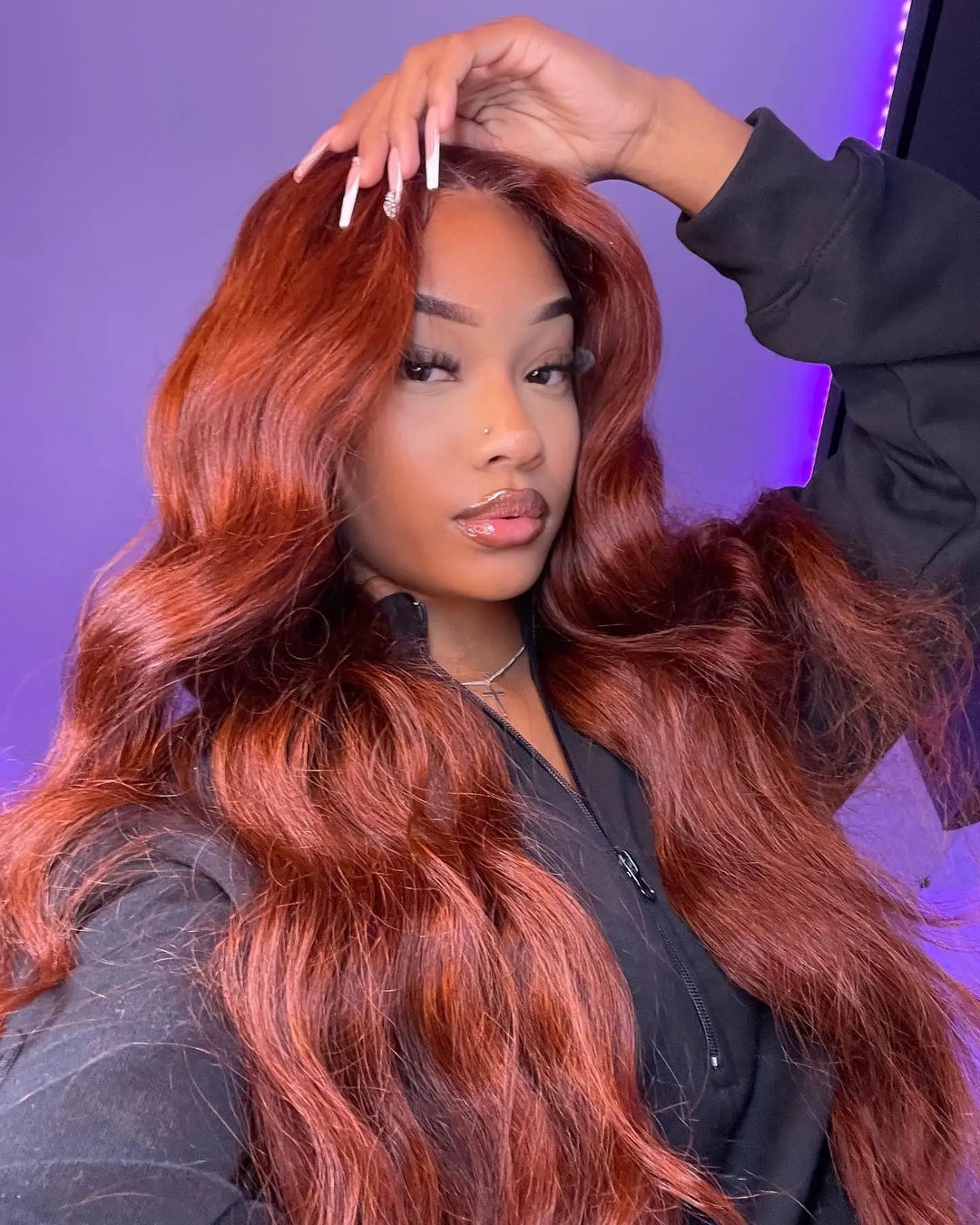 13x4 Reddish Brown Body Wave Wig