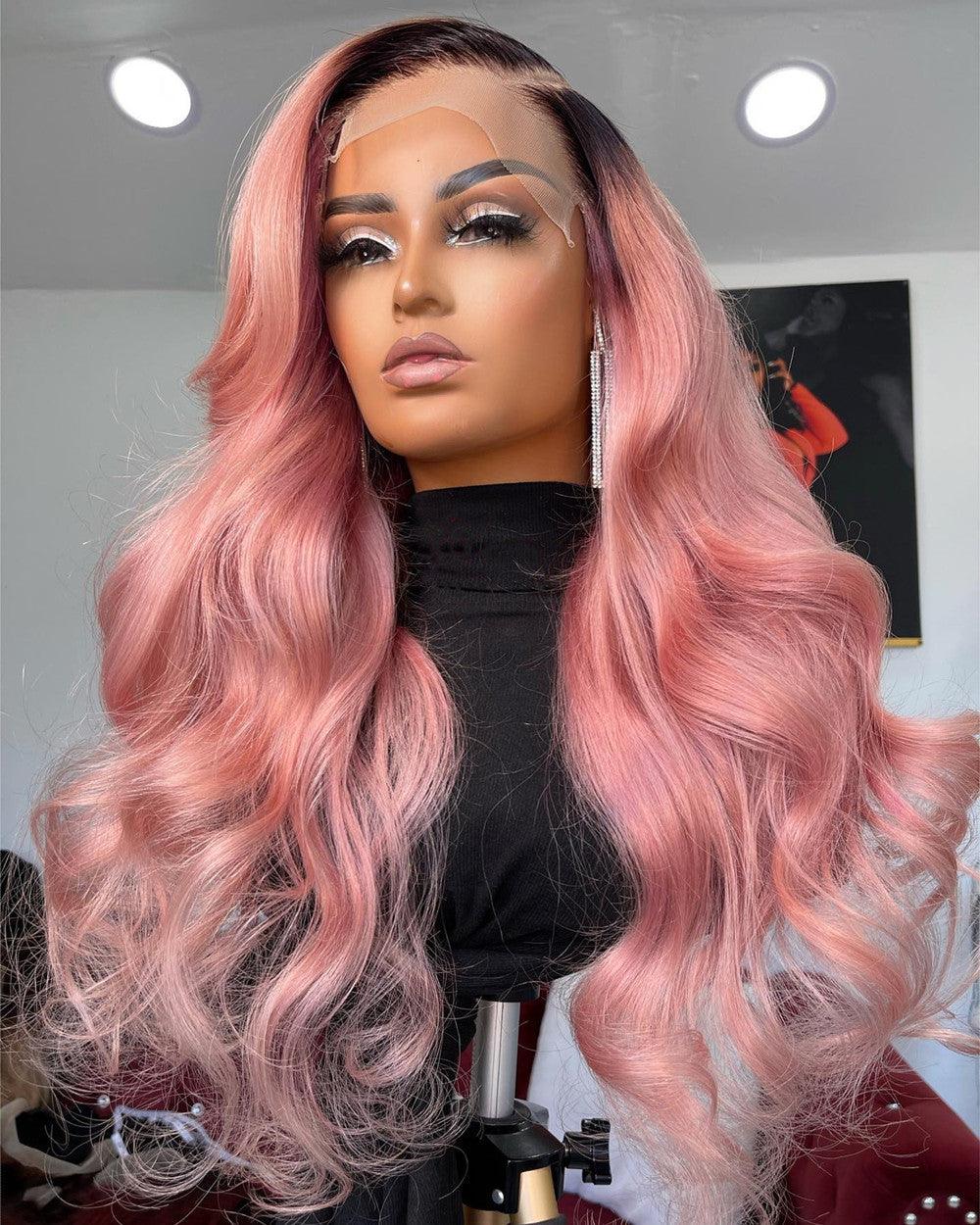 13x6 Pink Ombre Lace Wig 
