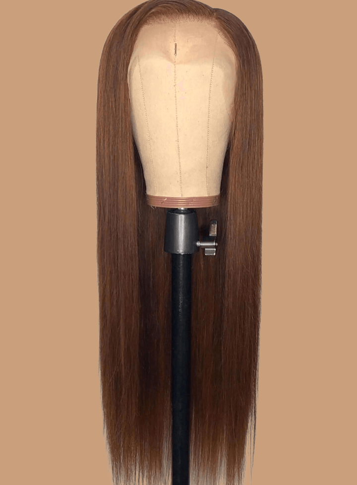 Chocolate Brown Straight Lace Wig - Lengths By Rihze' Qire