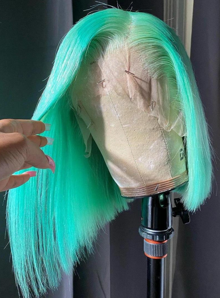 tpart mint green wig