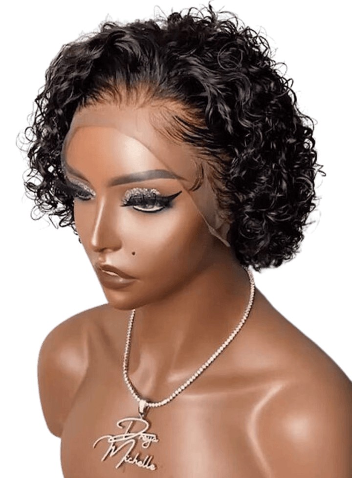 Curly Pixie bob Wig 