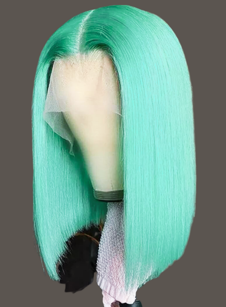 hd green lace wig