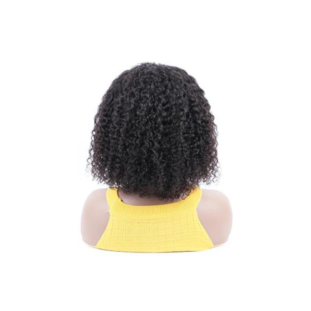 curly headband short wig