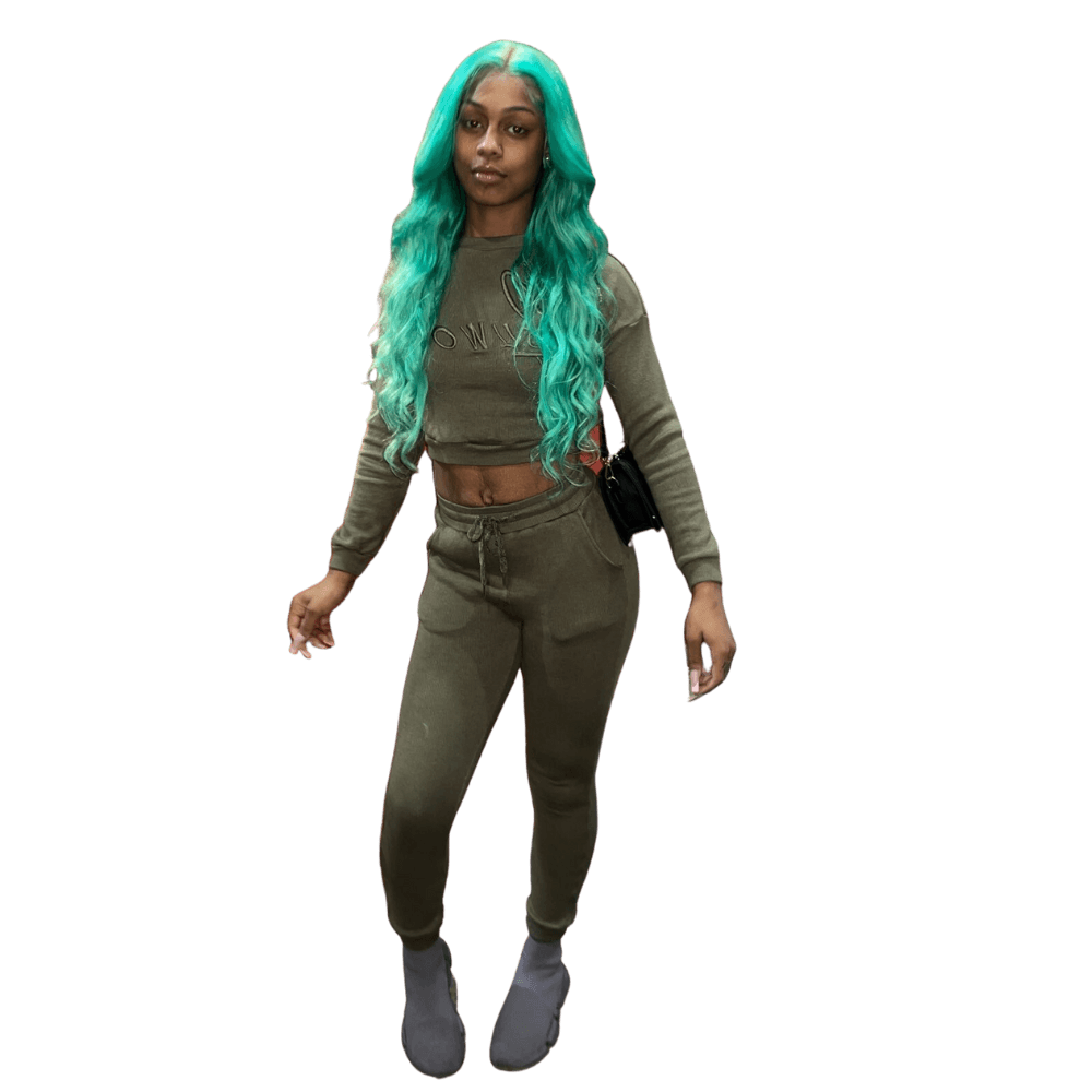 Mint Green Lace Wig 