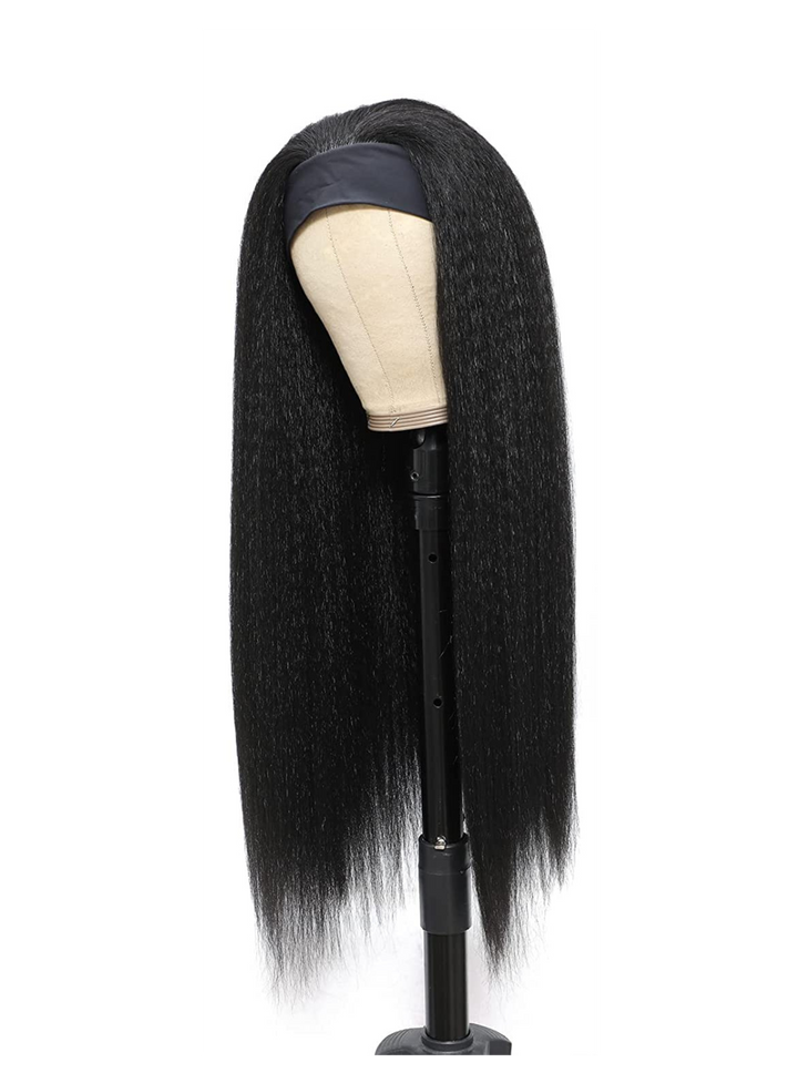 kinky straight headband wig