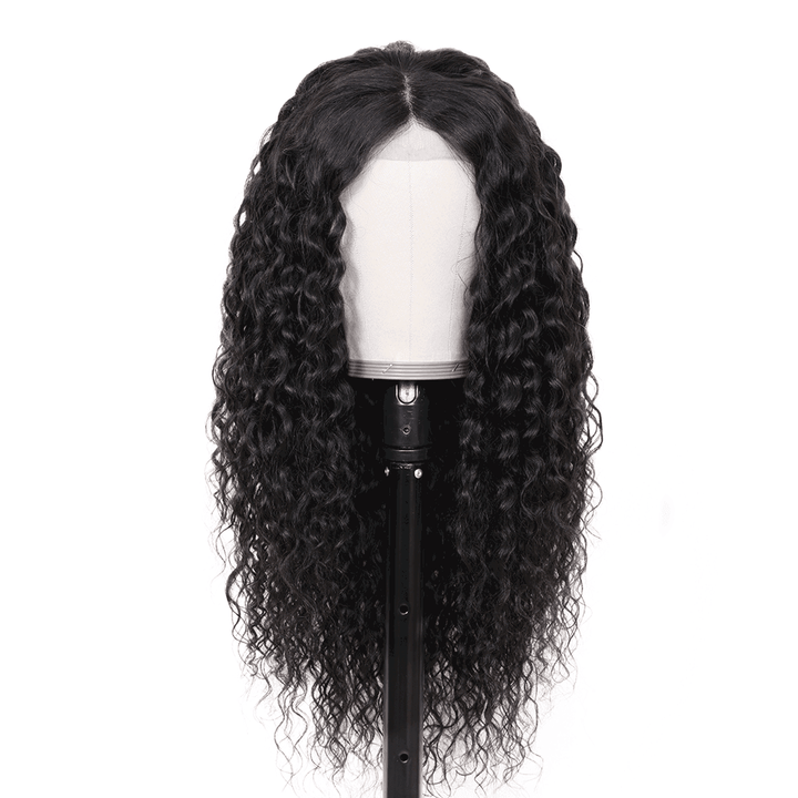 Natural Black Deep Wave Lace Wig 