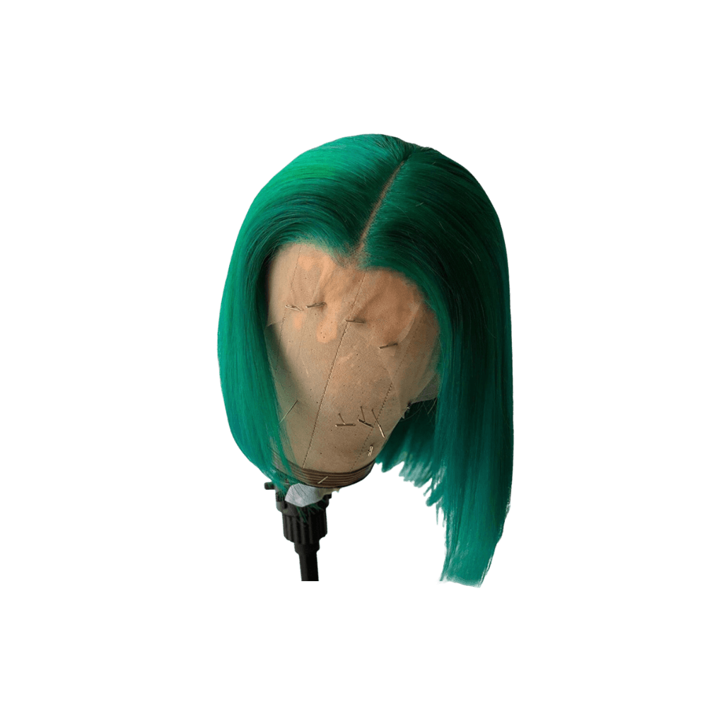 Dark Green Bob Straight 