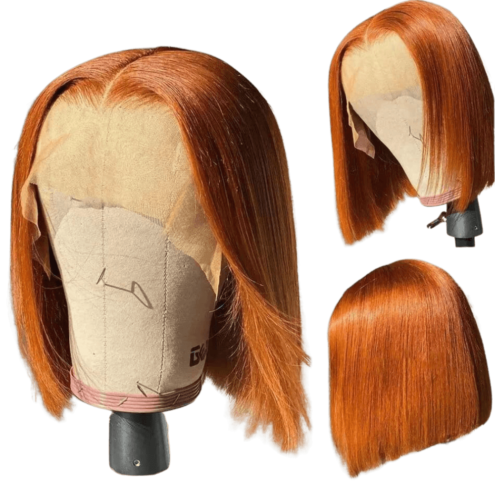 Ginger Bob Lace Wig 