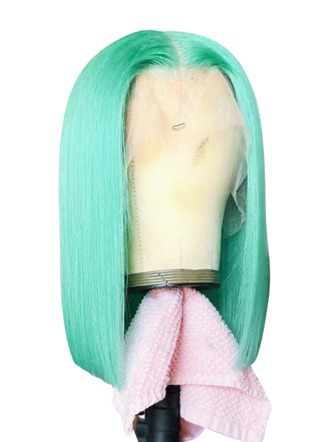 Mint Green bob lace wig
