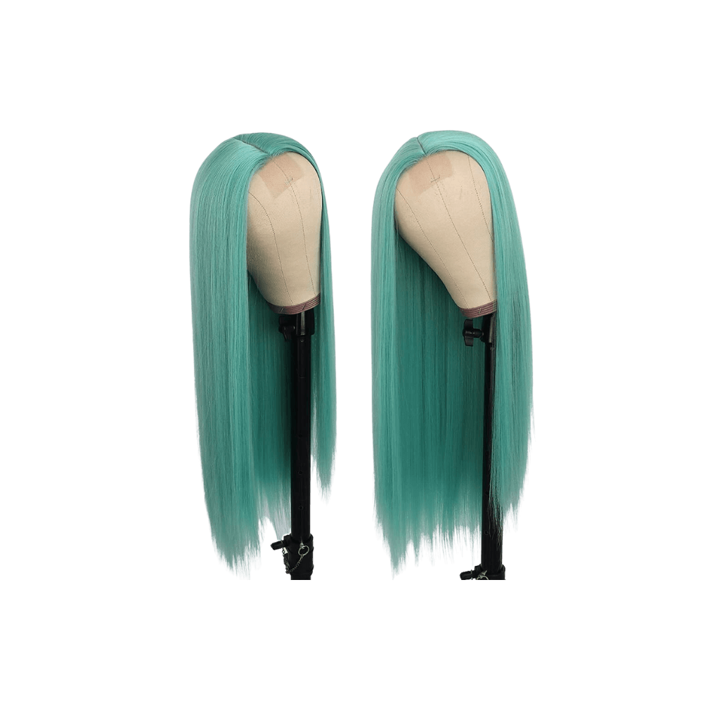 mint green frontal wig