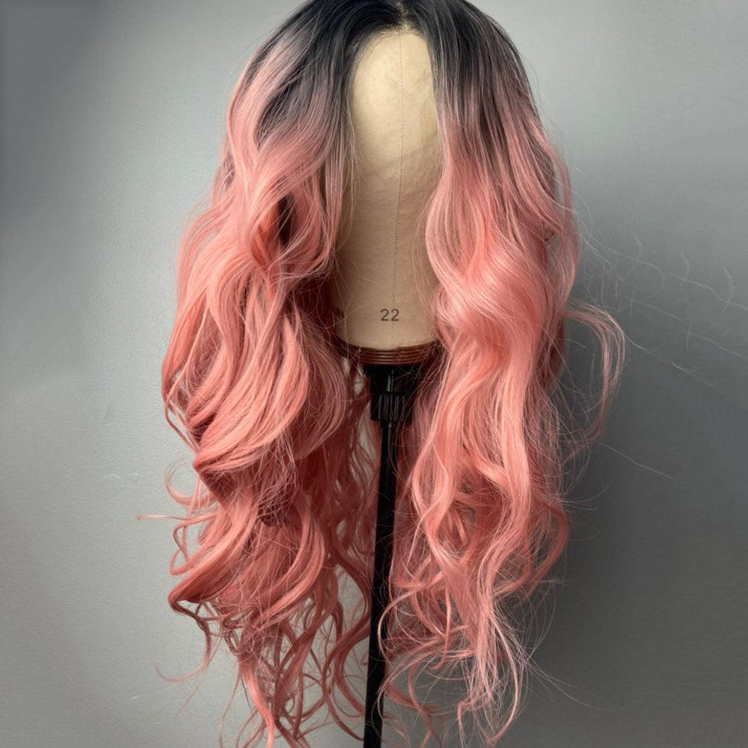 Pink Body Wave Lace Wig 