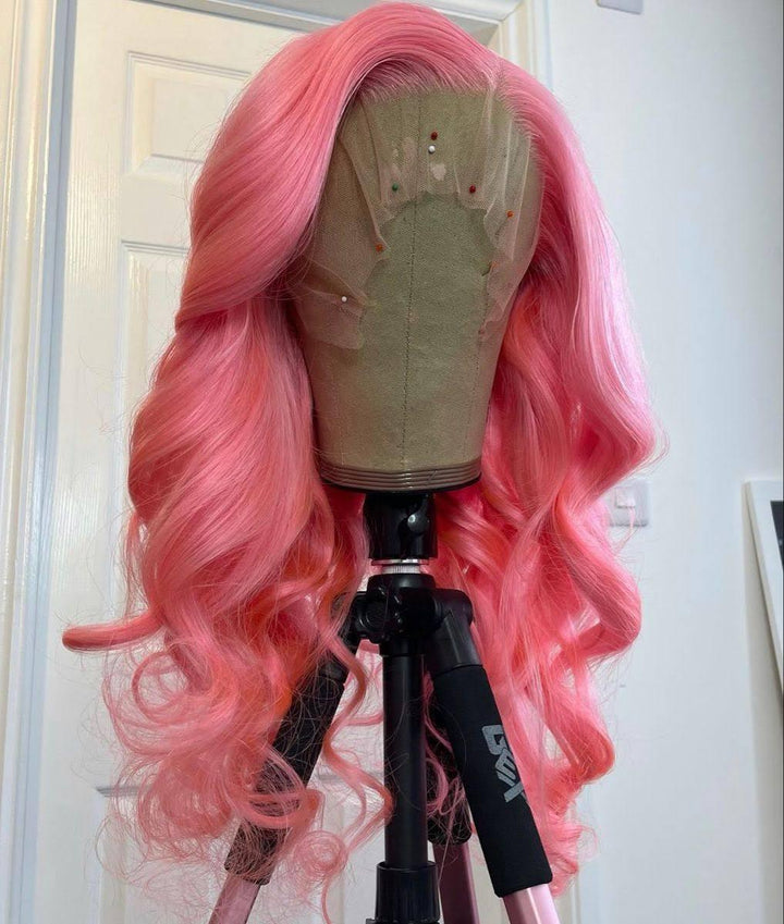 Pink Body Wave Lace Wig 