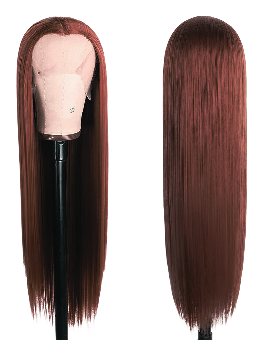 reddish brown wig