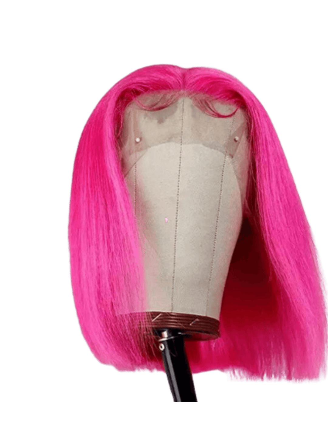 Pink Straight Bob Wig 