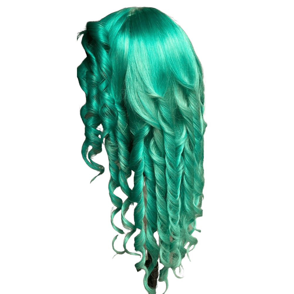 Mint Green Body Wave Lace Wig 